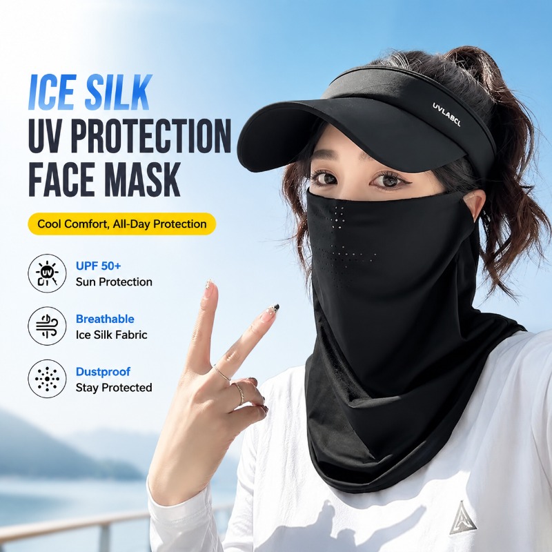 Sports Mask Breathable - Maschera Protettiva UV in Seta Ghiacciata