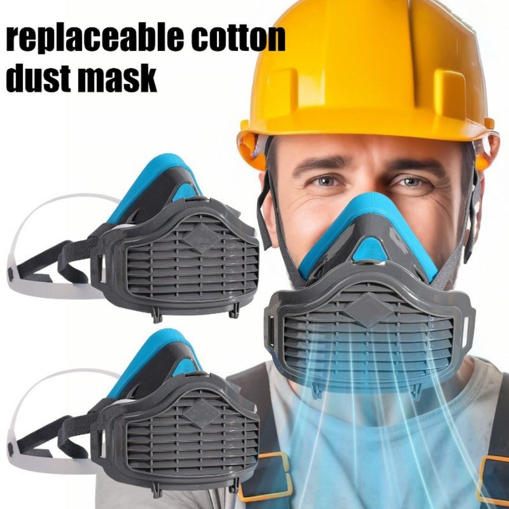Respirator Half Face - Maschera Antipolvere in Silicone Riutilizzabile con