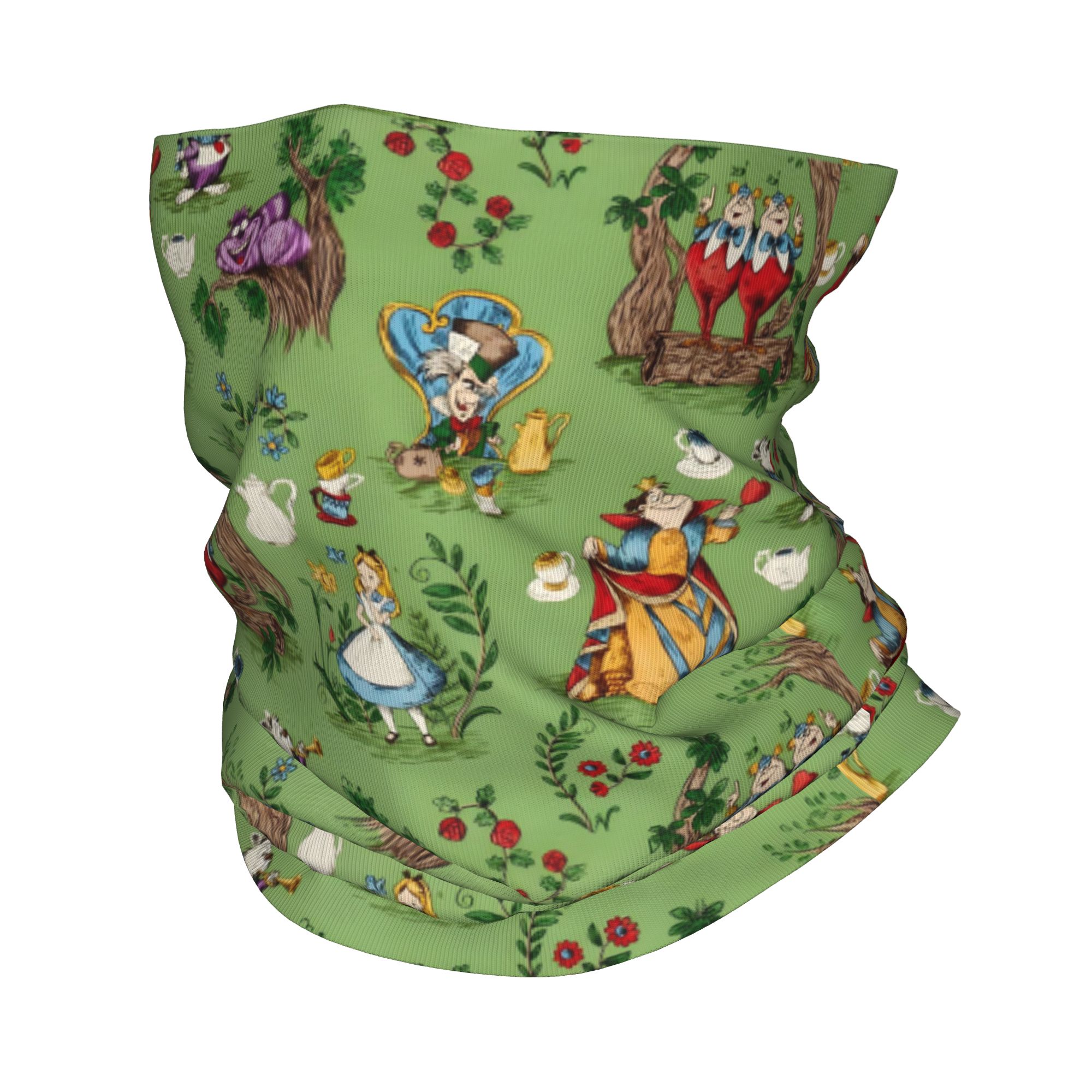 Neck Gaiter Face Cover - Scaldacollo Bandana Personalizzato Alice nel Paese