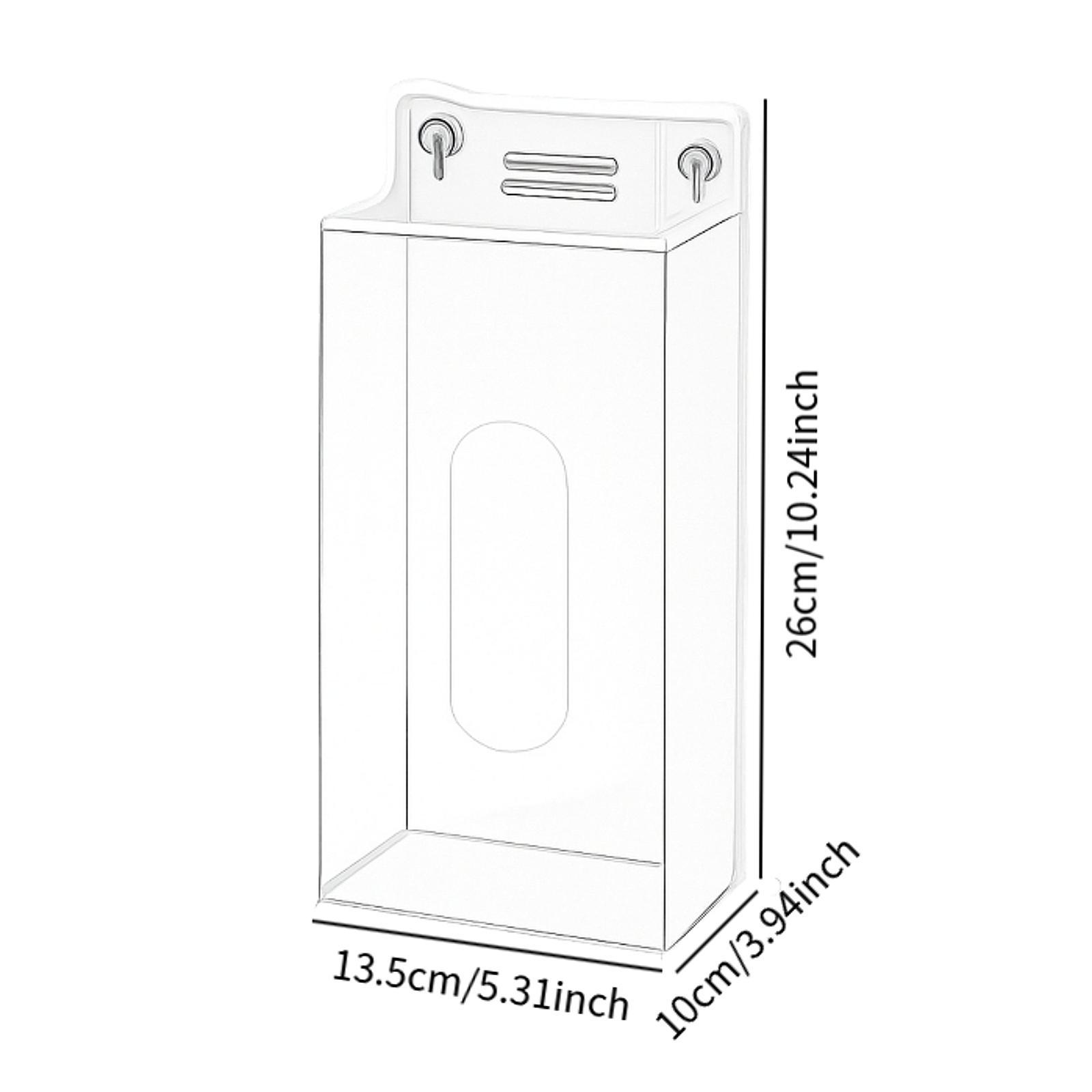 Face Mask Storage Box - Dispenser per Mascherine in Acrilico da