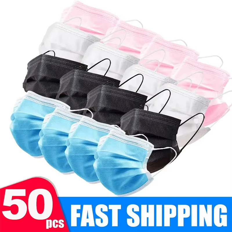 50 pezzi maschera a 3 strati m - Disposable Mask Blue recensione e prezzo