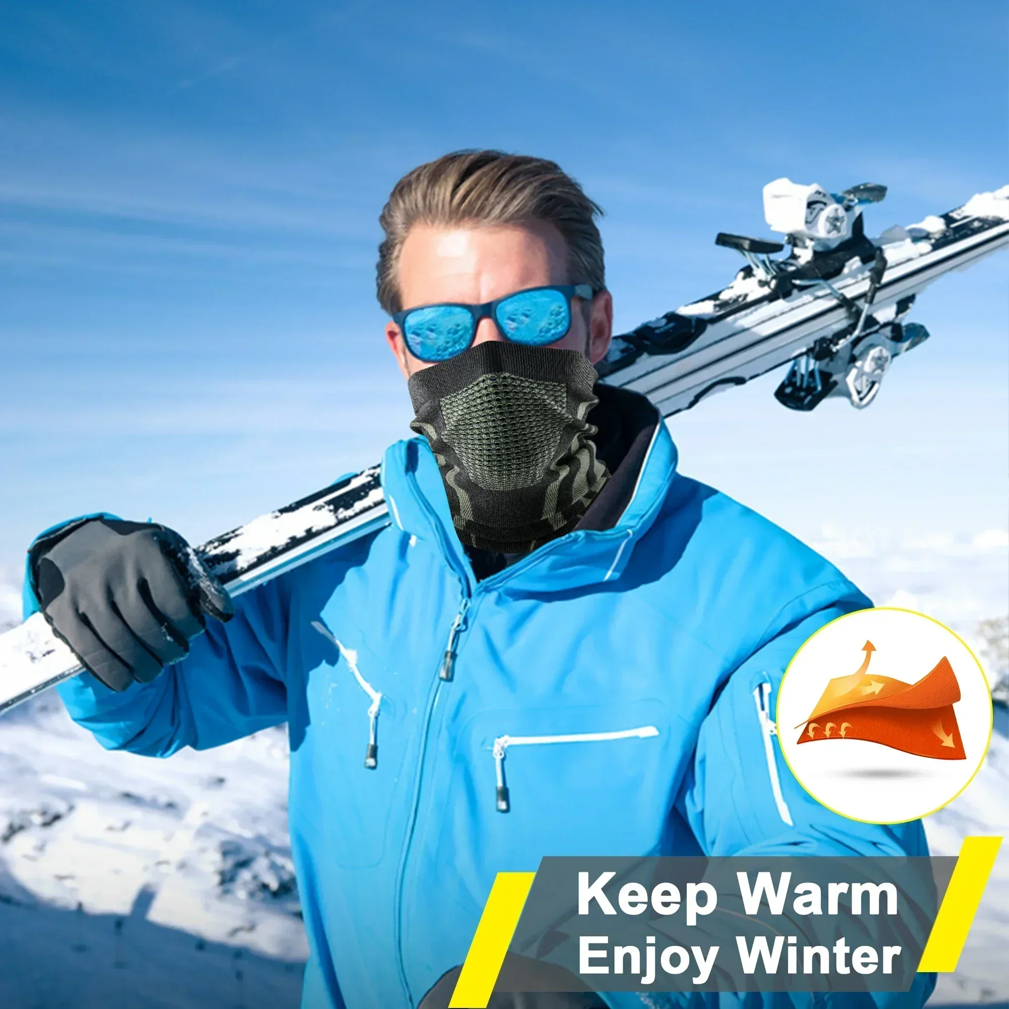 Anello invernale Tubo morbido  - Neck Gaiter Face Cover recensione e prezzo